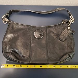 COACH handbag- black patent leather. Great used condition